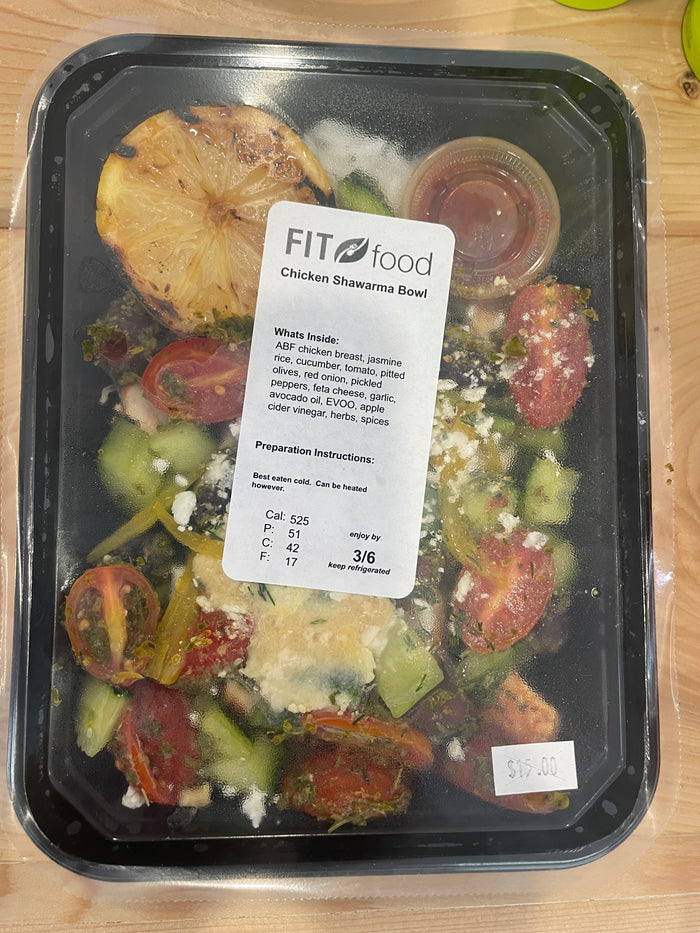 Fit Food - Chicken Shawarma Bowl
