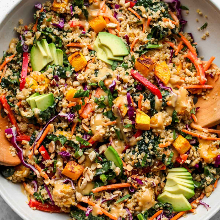 Fit Food NJ - Thai Butternut Squash Quinoa Salad With Chicken