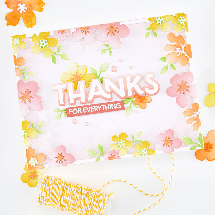 Floral Frame Die & Stencil Bundle