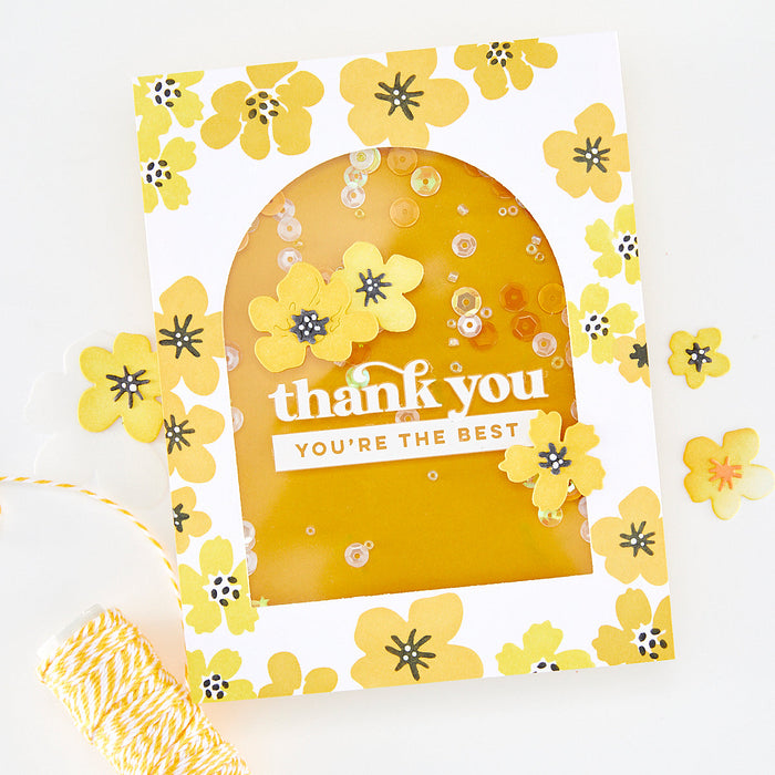 Floral Frame Die & Stencil Bundle