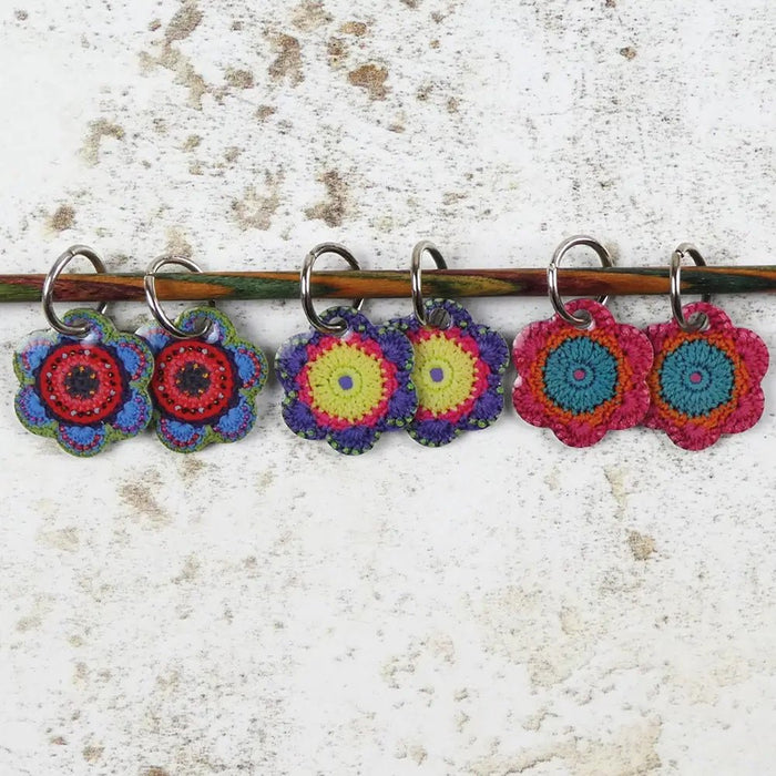 Flowers Stitch Markers | Emma Ball - This is Knit