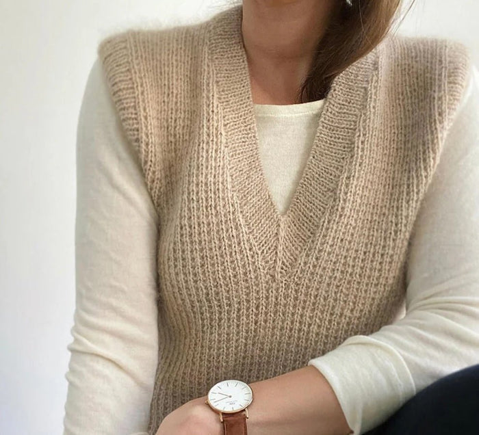 Friday Slipover V Neck Pattern Booklet | PetiteKnit - This is Knit