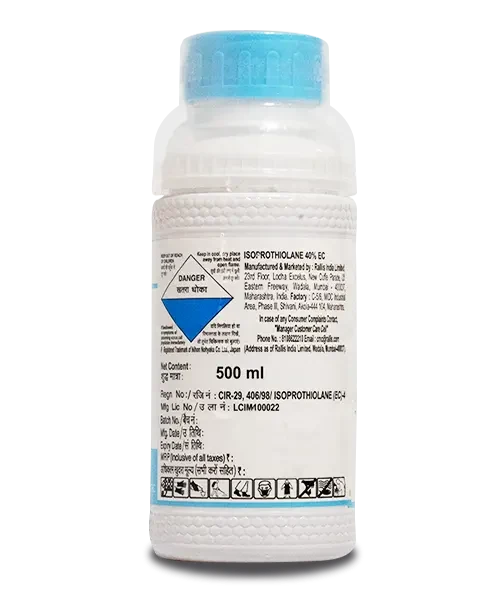 500 ml pack size of Fujione Fungicide Isoprothiolane 40% EC, agricultural fungicide used alongside Belt Expert Insecticide for effective crop management