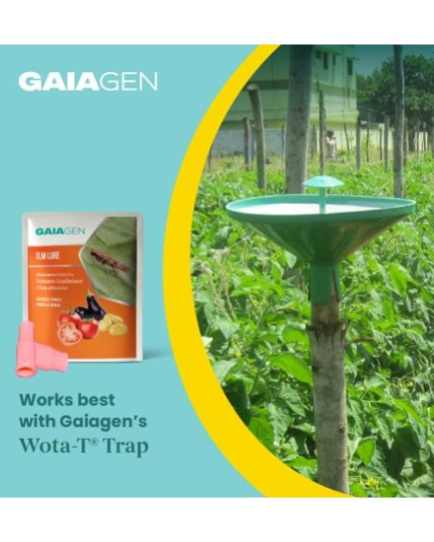Gaiagen TLM Lure Combo - Tomato Leafminer (Tuta absoluta) - (10 Lures and 10 Wota-T® Trap)