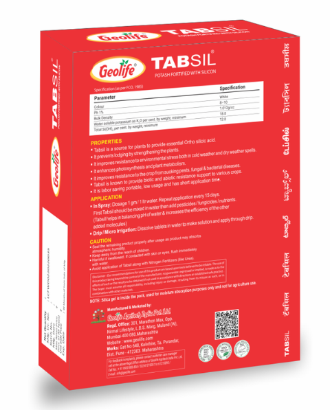 Geolife Tabsil -Silicon-Based Fertilizer for Healthier plants