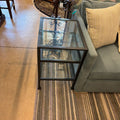 GLASS END TABLE