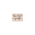 Go Left Woodblock Stamp