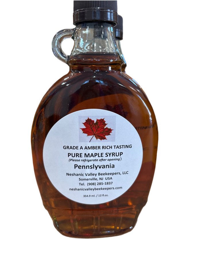Grade A Dark Robust Maple Syrup 12oz Pennslyvania Neshanic Valley
