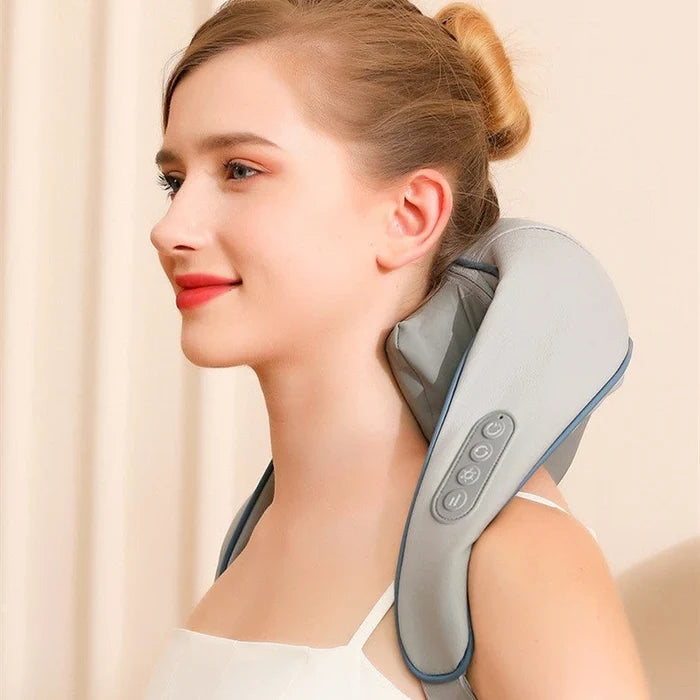 Gray Rechargeable Neck Massager Shawl