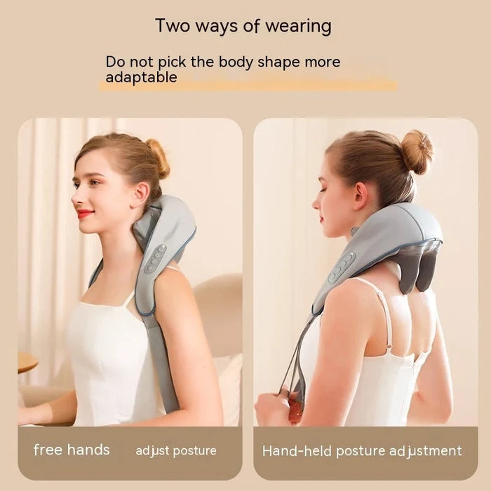 Gray Rechargeable Neck Massager Shawl