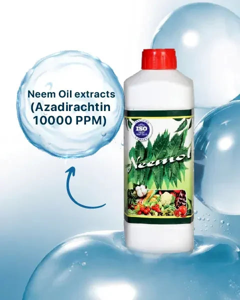 Neemol contains Neem Oil extracts (Azadirachtin 10000 PPM)