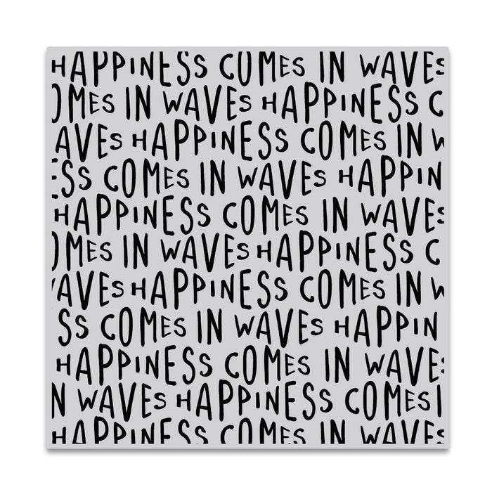 Happiness Waves Bold Prints Cling Stamp