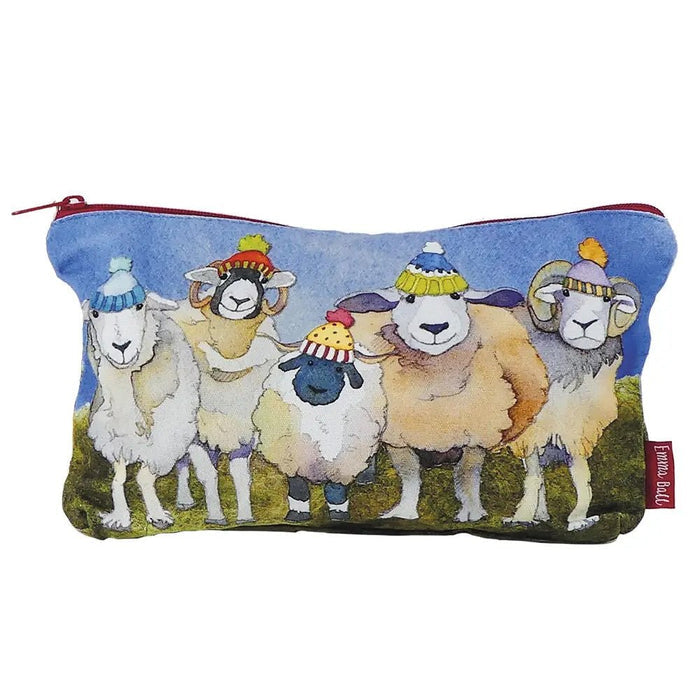Happy Sheep Zipped Pouch | Emma Ball - This is Knit