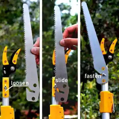 HECTARE ALUMINUM TELESCOPIC LONG REACH (10 FEET) CUT AND HOLD PRUNER WITH SAW