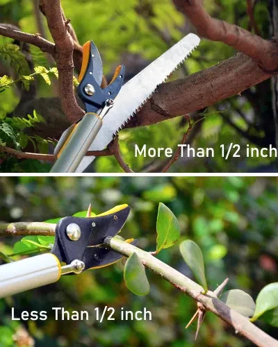 HECTARE ALUMINUM TELESCOPIC LONG REACH (10 FEET) CUT AND HOLD PRUNER WITH SAW