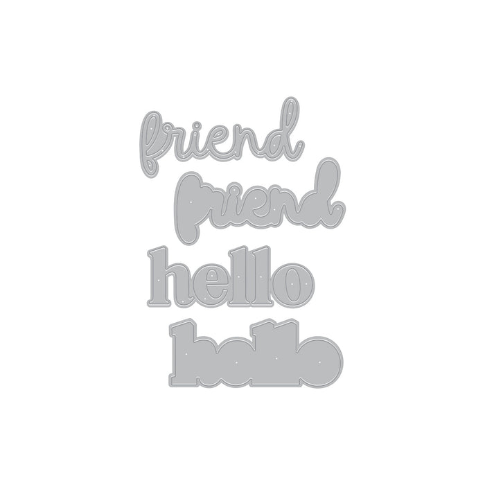 Hello Friend Die Set