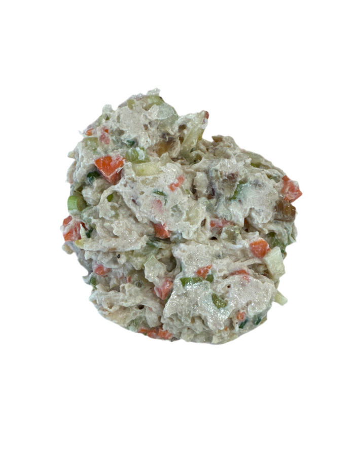 High protein, chicken salad with apples and dates