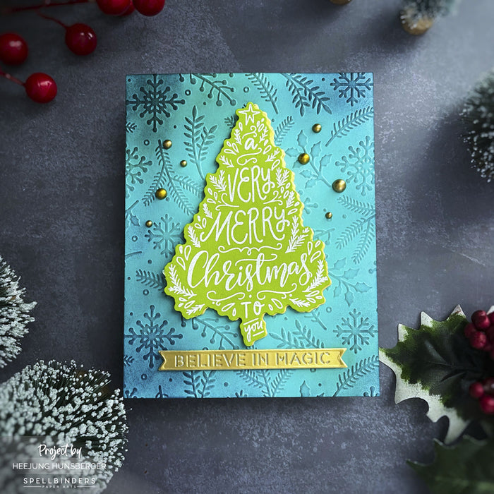 Holiday Flurry - Embossing Folder of the Month