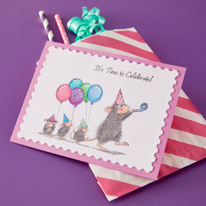 House- Mouse Party Parade Cling Stamp Set