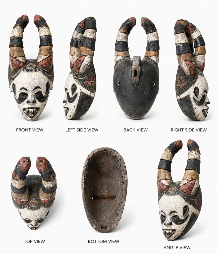 Ibo MMA (MMWO) Men's Secret Society Mask - Nigeria