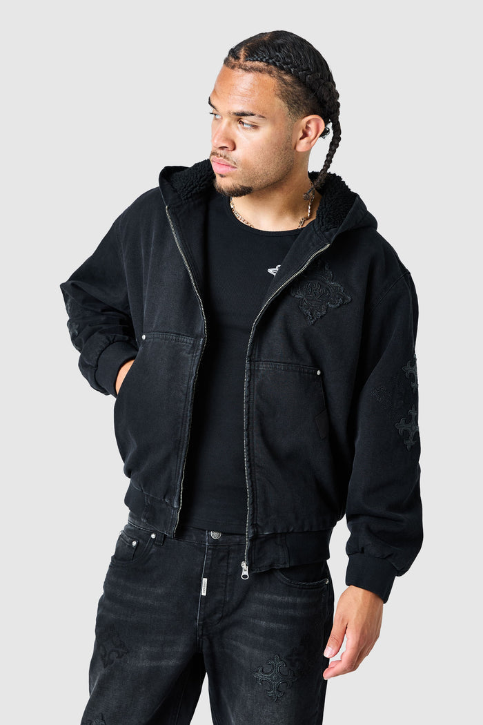 Icon Patch Jacket - Black