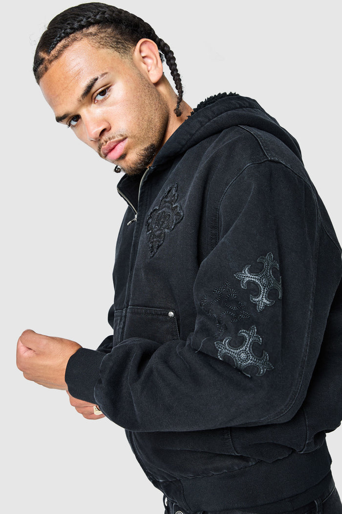 Icon Patch Jacket - Black