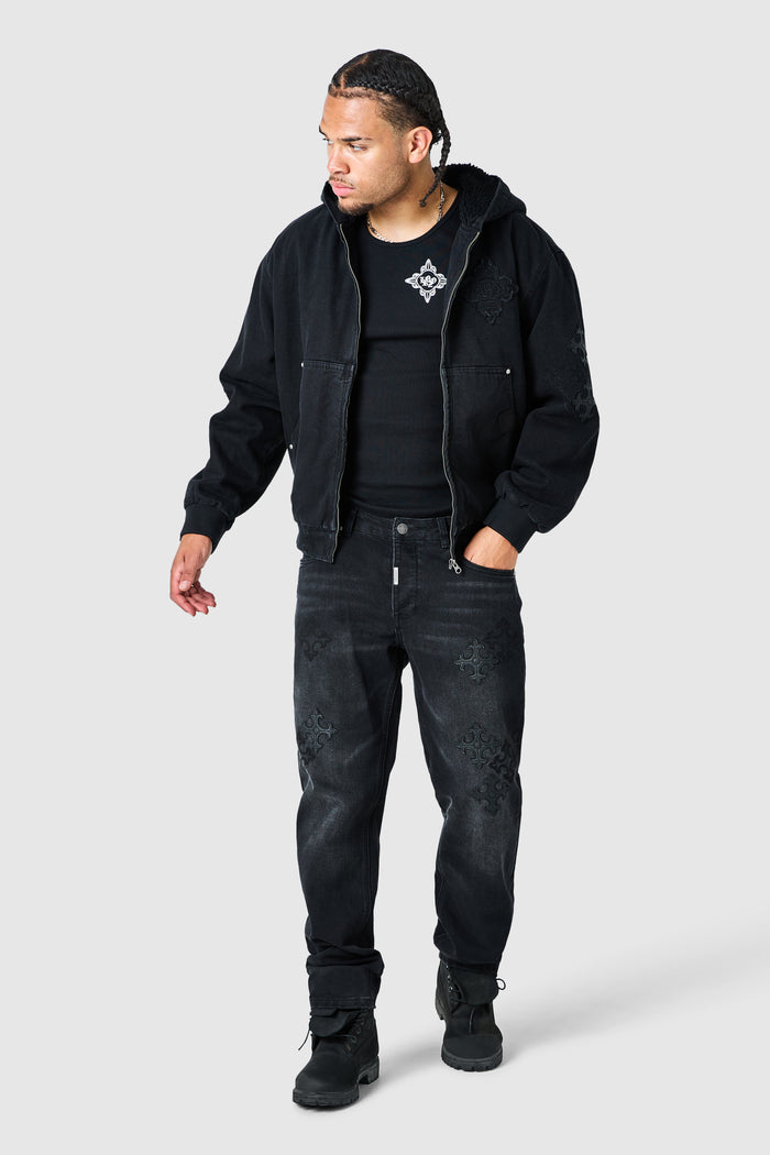 Icon Patch Jacket - Black