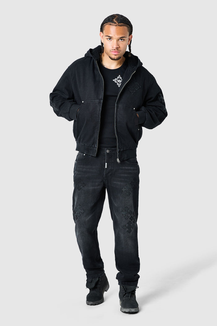 Icon Patch Jacket - Black
