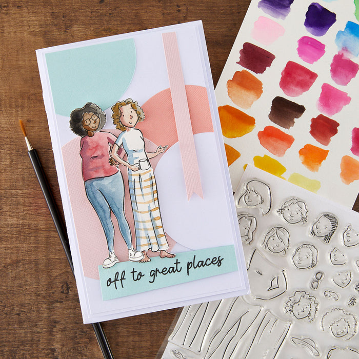 Illustrated Lady Clear Stamp Set by Josh Griffiths Studio