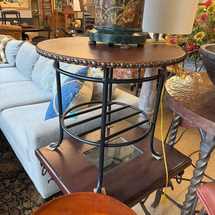 IRON BASE END TABLE