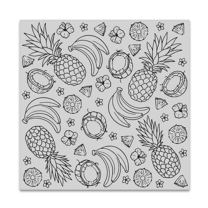 Island Fruits Bold Prints Cling Stamp