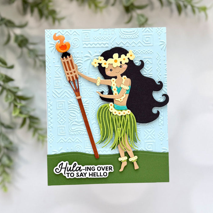 Island Style 3D Embossing Folder of the Month - card project 5