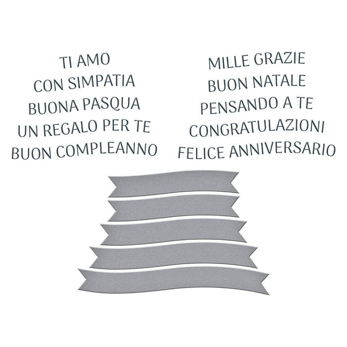 Italian Sentiments BetterPress Plate & Die Set