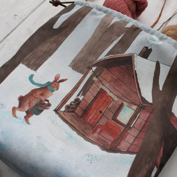 Jule the Winter Hare | Project Bag | The Blue Rabbit House - This is Knit