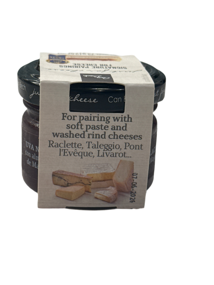 Just for Cheese pairing, Black Grapes with Majorcan Almonds