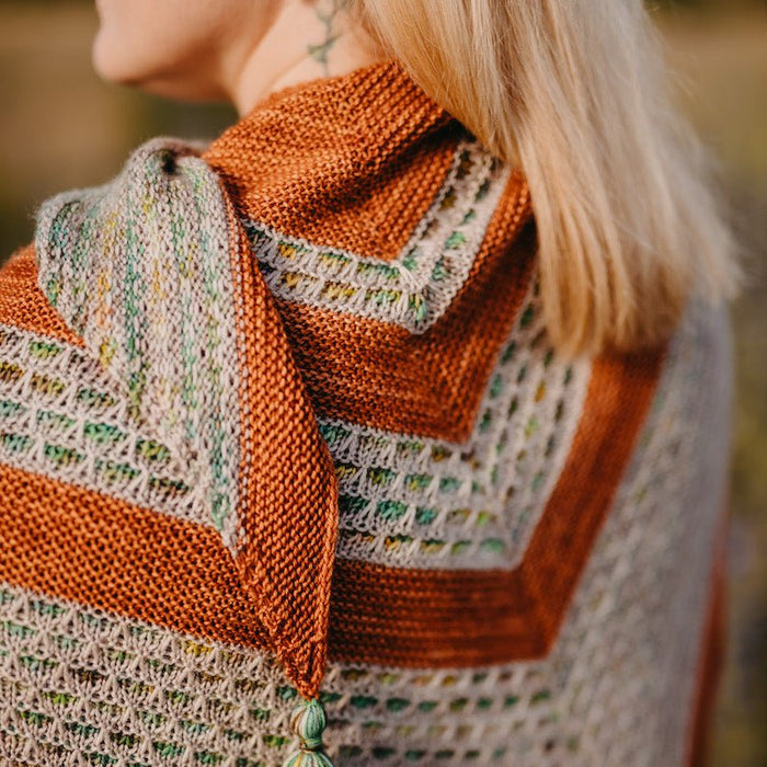 Kaleidoscope Shawl Kit | Cecily Grove Yarns - This is Knit
