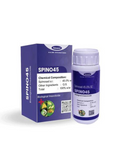 Katyayani SPINO45 Biological Insecticide box and bottle showing Spinosad 45.0% SC chemical composition details.