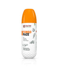 Kay Bee Fungo Raze agricultural fungicide bottle with an orange cap and white base on a white background.