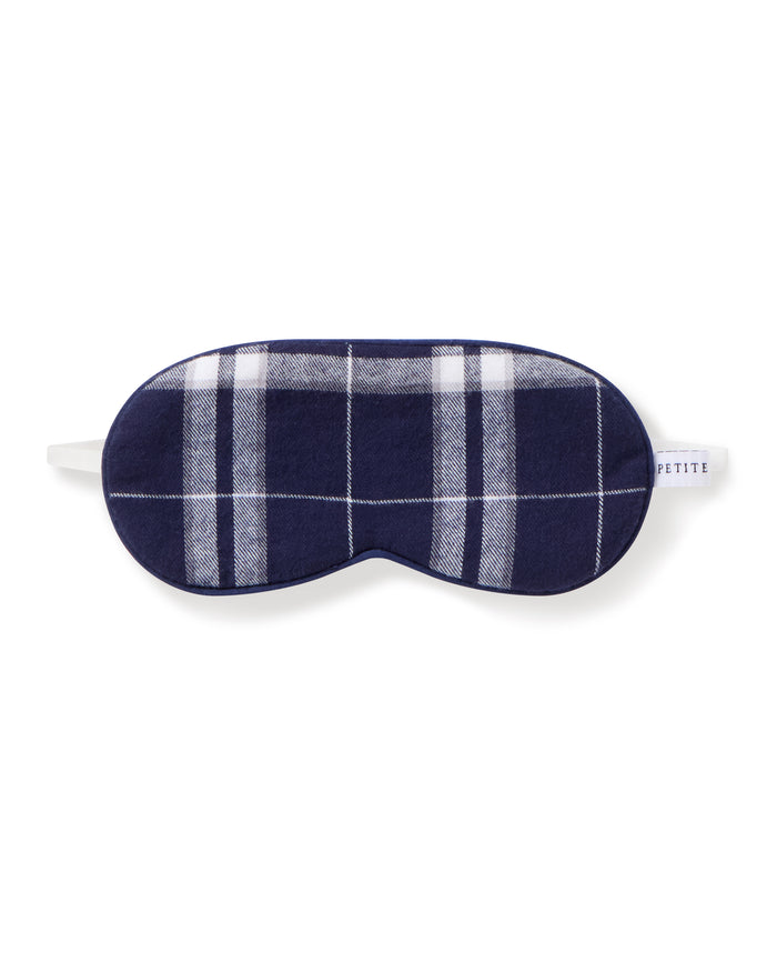 Kid's Brushed Cotton Sleep Mask in Oxford Tartan in Oxford Tartan#Color_Oxford Tartan