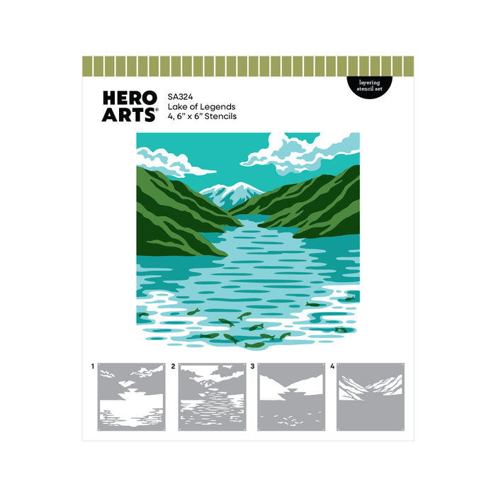 Lake of Legends Stencil Set