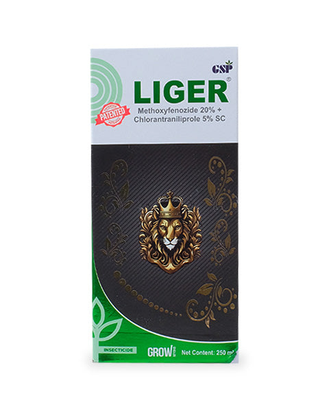 GSP Liger Insecticide containing Methoxyfenozide 20% and Chlorantraniliprole 5%