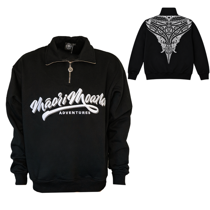 MANAIA QUARTER ZIP (Black)