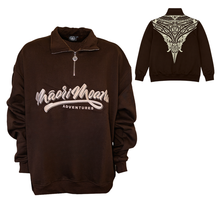 MANAIA QUARTER ZIP (Mocha)