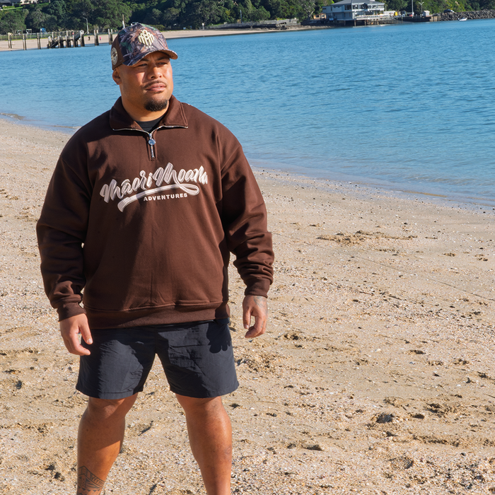 MANAIA QUARTER ZIP (Mocha)
