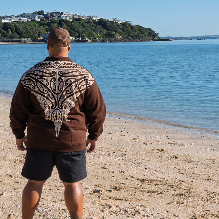 MANAIA QUARTER ZIP (Mocha)