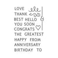 Message Basics Clear Stamp Set