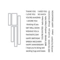 Message Strips Stamp & Cut XL Set