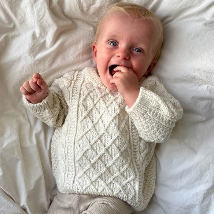 Moby Sweater Baby Sweater Pattern Booklet | PetiteKnit - This is Knit