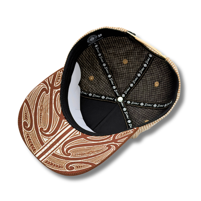 MOCHA CHECKERED MMA SNAPBACK