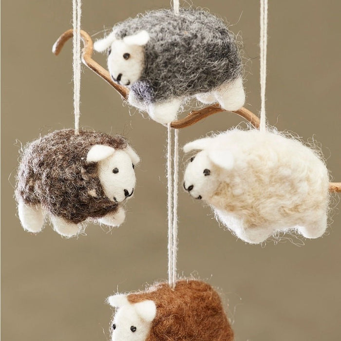Natural Felt Sheep Decoration | Namaste - This is Knit